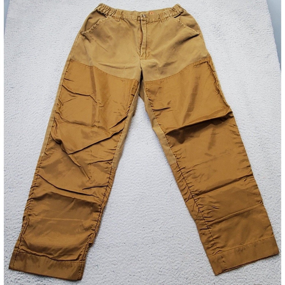 Remington Hunting Pants Mens Medium Tan‎ Cotton Solid Slash Pockets Comfort Fit